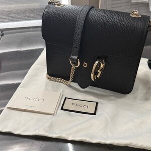 Gucci Black Leather Crossbody
